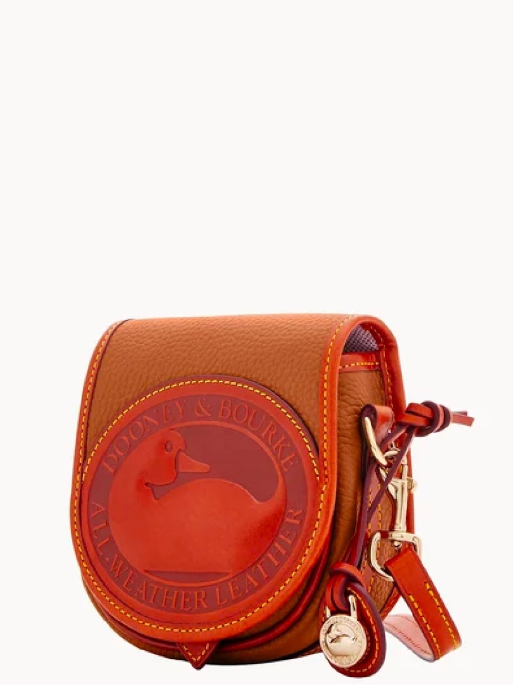 Dooney & Bourke Burnt Orange Leather Mini Crossbody